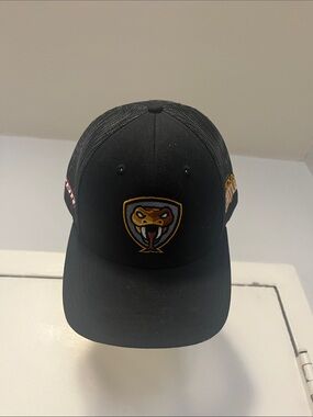 Ariat Texas Rattlers 🐍 Black Mesh Baseball Cap with Cobra Patch